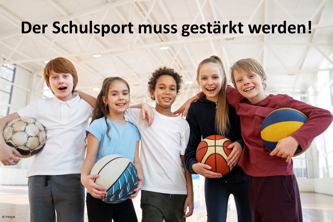 Der Schulsport muss gestärkt werden!