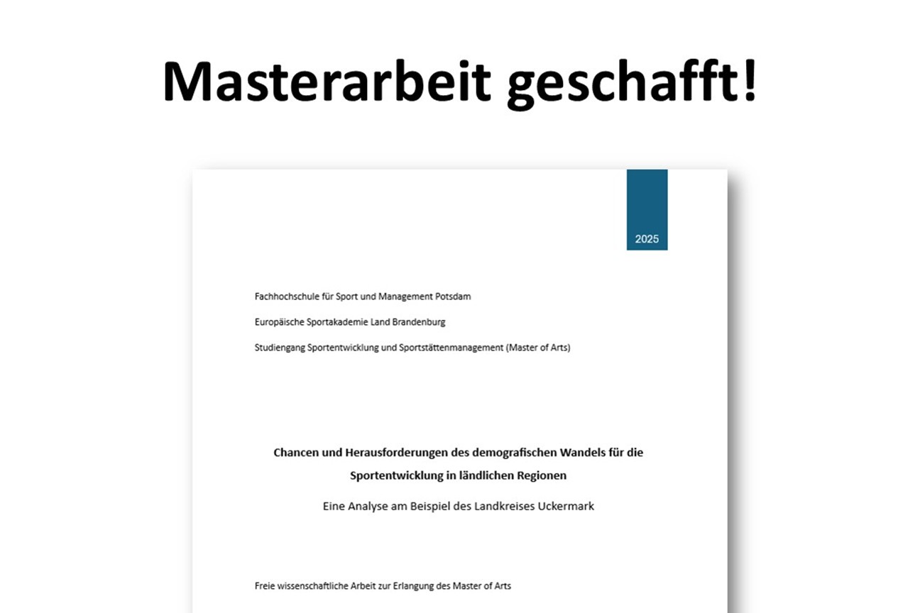 Masterarbeit geschafft!